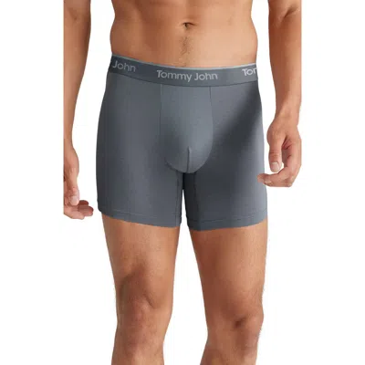 Tommy John 3-pack Second Skin 6-inch Stretch Modal Boxer Briefs In Gray