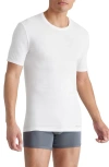 Tommy John 3-pack Second Skin Stay Tucked Crewneck Undershirts In White
