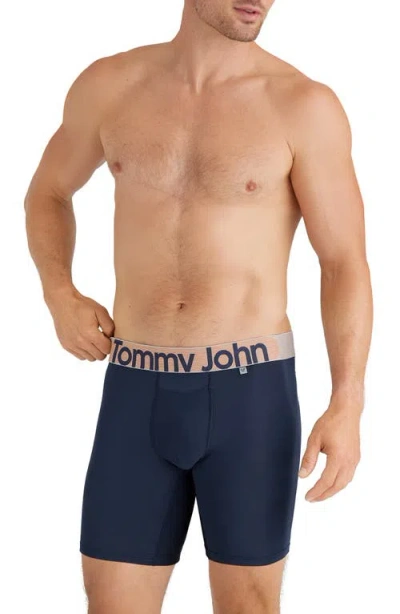 Tommy John 360 Sport 4-inch Hammock Pouch™ Boxer Briefs In Dress Blues W/jaffa