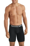 Tommy John 360 Sport 8-inch Essentials Boxer Briefs In Black
