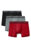 Tommy John 3-pack Comfort Micro 6-inch Boxer Briefs In Multi