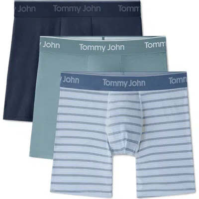 Tommy John 3-pack Second Skin 6-inch Stretch Modal Boxer Briefs In Animal Print