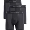 Tommy John 3-pack Second Skin 6-inch Stretch Modal Boxer Briefs In Black