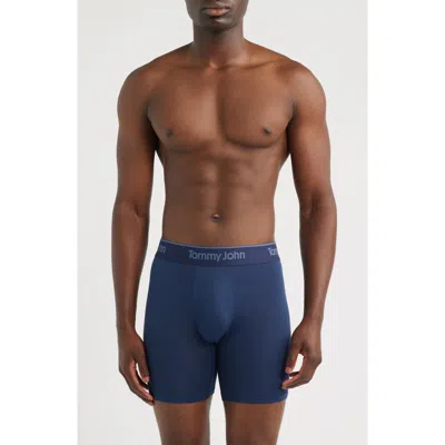 Tommy John 3-pack Second Skin 6-inch Stretch Modal Boxer Briefs In Blue