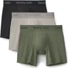 Tommy John 3-pack Second Skin 6-inch Stretch Modal Boxer Briefs In Multi