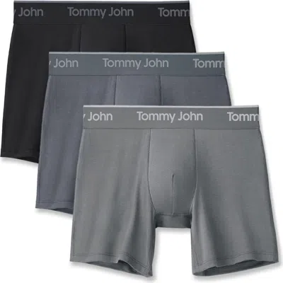Tommy John 3-pack Second Skin 6-inch Stretch Modal Boxer Briefs In Multi