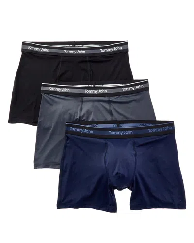 Tommy John 3pk Comfort Micro 4 Boxer Brief In Blue