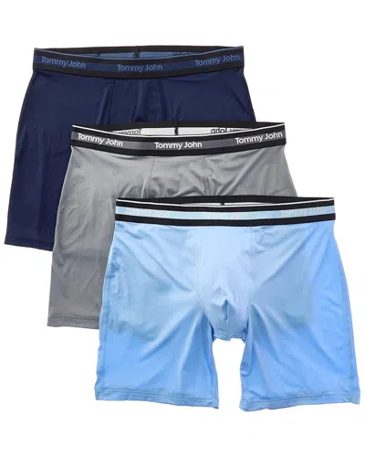 Tommy John 3pk Comfort Micro 6 Boxer Brief In Blue