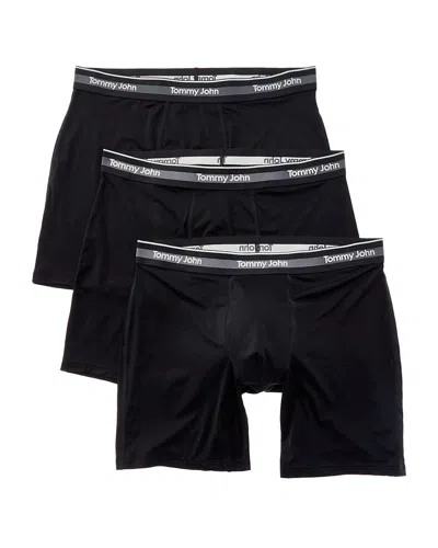 Tommy John 3pk Comfort Micro 6" Boxer Brief In Black