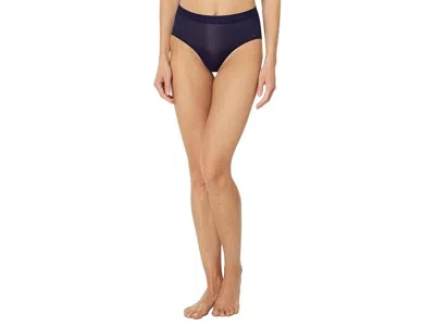 TOMMY JOHN AIR BRIEF PANTIES WOMENS EVENING BLUE COTTON HIGH RISE BUU654
