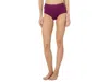 Tommy John Air Underwear Women's Dark Purple High Rise Brief Ddr1529 In Purple