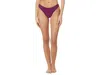Tommy John Air Underwear Women's Dark Purple Stretch Thong Swimwear Ddr1530 In Purple