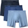 Tommy John Assorted 3-pack Second Skin 4-inch Stretch Modal Boxer Briefs In Blue