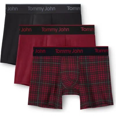 Tommy John Assorted 3-pack Second Skin 4-inch Stretch Modal Boxer Briefs In Multi