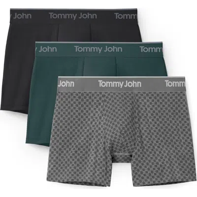 Tommy John Assorted 3-pack Second Skin Stretch Modal Boxer Briefs In Multi