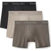 Tommy John Assorted 3-pack Second Skin 4-inch Stretch Modal Boxer Briefs In Multi