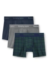 Tommy John Assorted 3-pack Second Skin 4-inch Stretch Modal Boxer Briefs In Multi