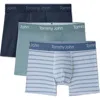 Tommy John Assorted 3-pack Second Skin 4-inch Stretch Modal Boxer Briefs In Multi