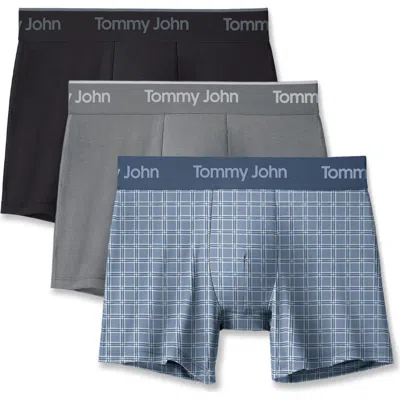 Tommy John Assorted 3-pack Second Skin 4-inch Stretch Modal Boxer Briefs In Multi