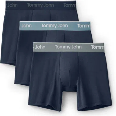 Tommy John Assorted 3-pack Second Skin 4-inch Stretch Modal Boxer Briefs In Multi