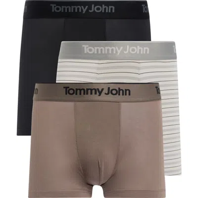 Tommy John Assorted 3-pack Second Skin 4-inch Stretch Modal Boxer Briefs In Multi