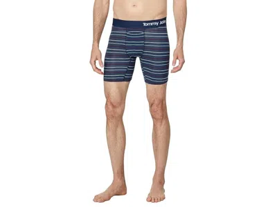 TOMMY JOHN BOXER BRIEF UNDERWEAR MEN'S STRIPED COTTON MID LENGTH BUU743