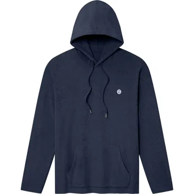 Tommy John Cabana Terry Hoodie In Blue