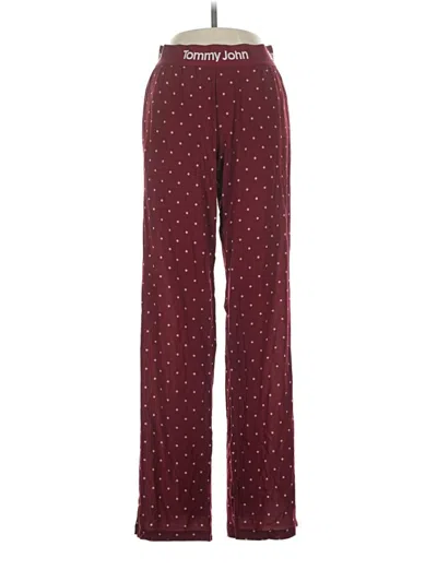 Pre-owned Tommy John Casual Pants In Burgundy