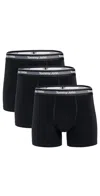 Tommy John Comfort Micro 4 Boxer Briefs 3 Pack Black In Black