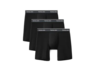 Tommy John Comfort Micro 6 Boxer Brief 3-pack In Black