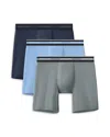 Tommy John Comfort Micro Essentials 6 Boxer Briefs, Pack Of 3 In Dark Blue