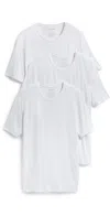 Tommy John Crew Neck Stay-tucked Undershirt 3-pack White In White