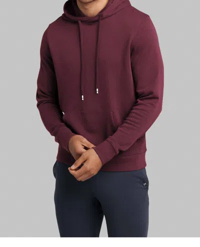 Tommy John French Terry Hoodie In Wine In Pink