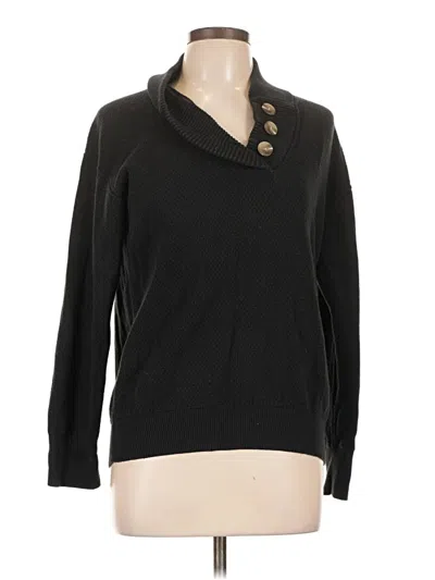 Pre-owned Tommy John Long Sleeve Top Black Cowl Neck Tops