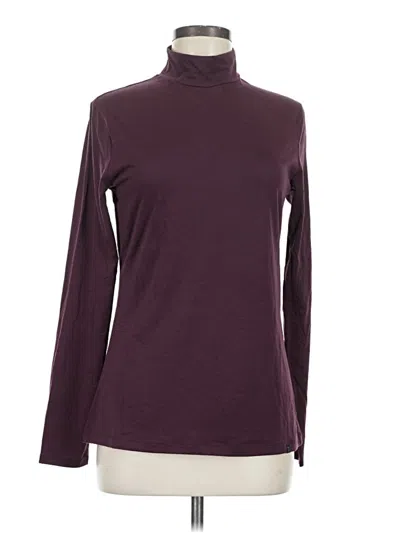 Pre-owned Tommy John Long Sleeve Turtleneck In Burgundy
