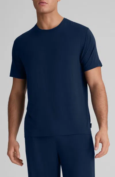 Tommy John Luxe Rib Pajama T-shirt In Dress Blues