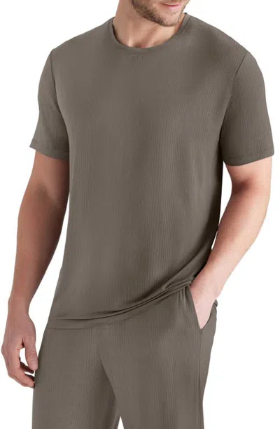 Tommy John Luxe Rib Pajama T-shirt In Falcon