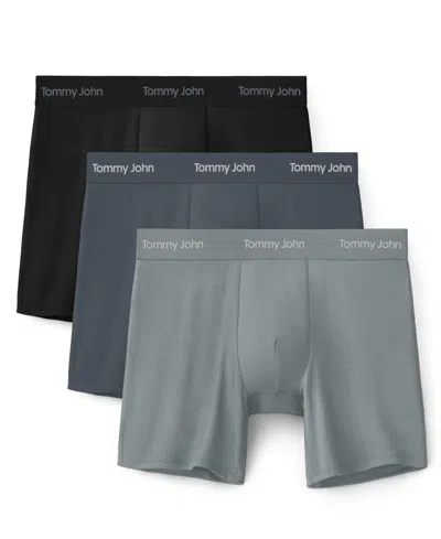 Tommy John Men's 3-pack Tagless Boxer Briefs In Multi