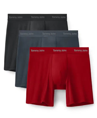 Tommy John Men's 3-pack Tagless Boxer Briefs In Multi