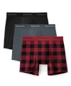 Tommy John Men's 3-pack Tagless Boxer Briefs In Multi