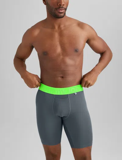 Tommy John Men's 360 Sport Boxer Brief 8" In Blue