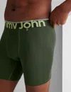 Tommy John Men's 360 Sport Mid-length Boxer Brief 6" In Green