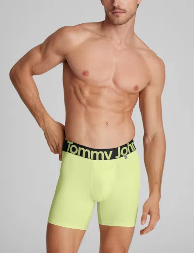 Tommy John Men's 360 Sport Mid-length Boxer Brief 6" In Green