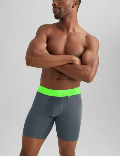 Tommy John Men's 360 Sport Mid-length Boxer Brief 6" In Multi