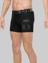 Tommy John Men's 360 Sport Trunk 4" Boxer Brief In Black