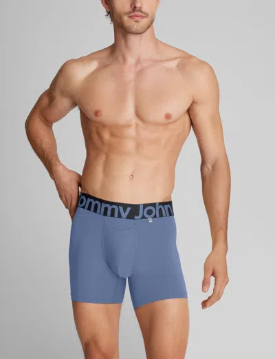 Tommy John Men's 360 Sport Trunk 4" Boxer Brief In Colony Blue