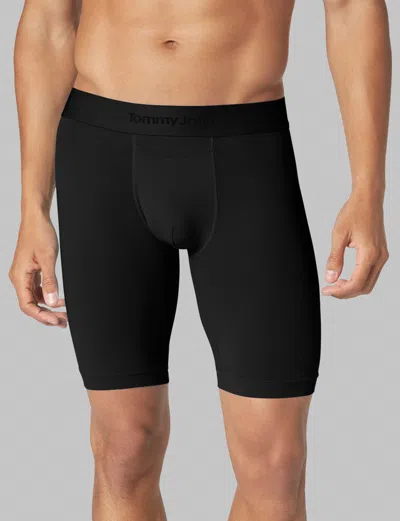 Tommy John Men's Air Boxer Brief 8" In Black