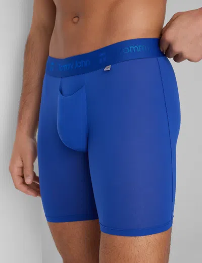 Tommy John Men's Air Boxer Brief 8" In Blue