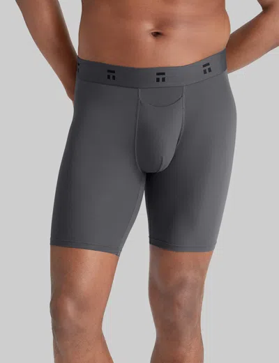 Tommy John Men's Air Boxer Brief 8" In Gray