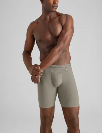 Tommy John Men's Air Boxer Brief 8" In Green